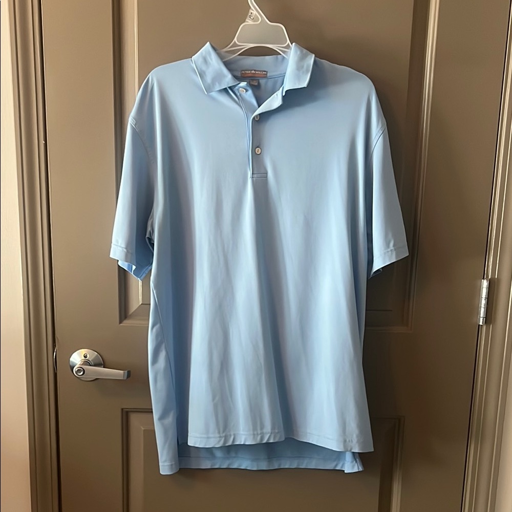 Peter Millar Blue Polo Shirt Classic Short-Sleeve